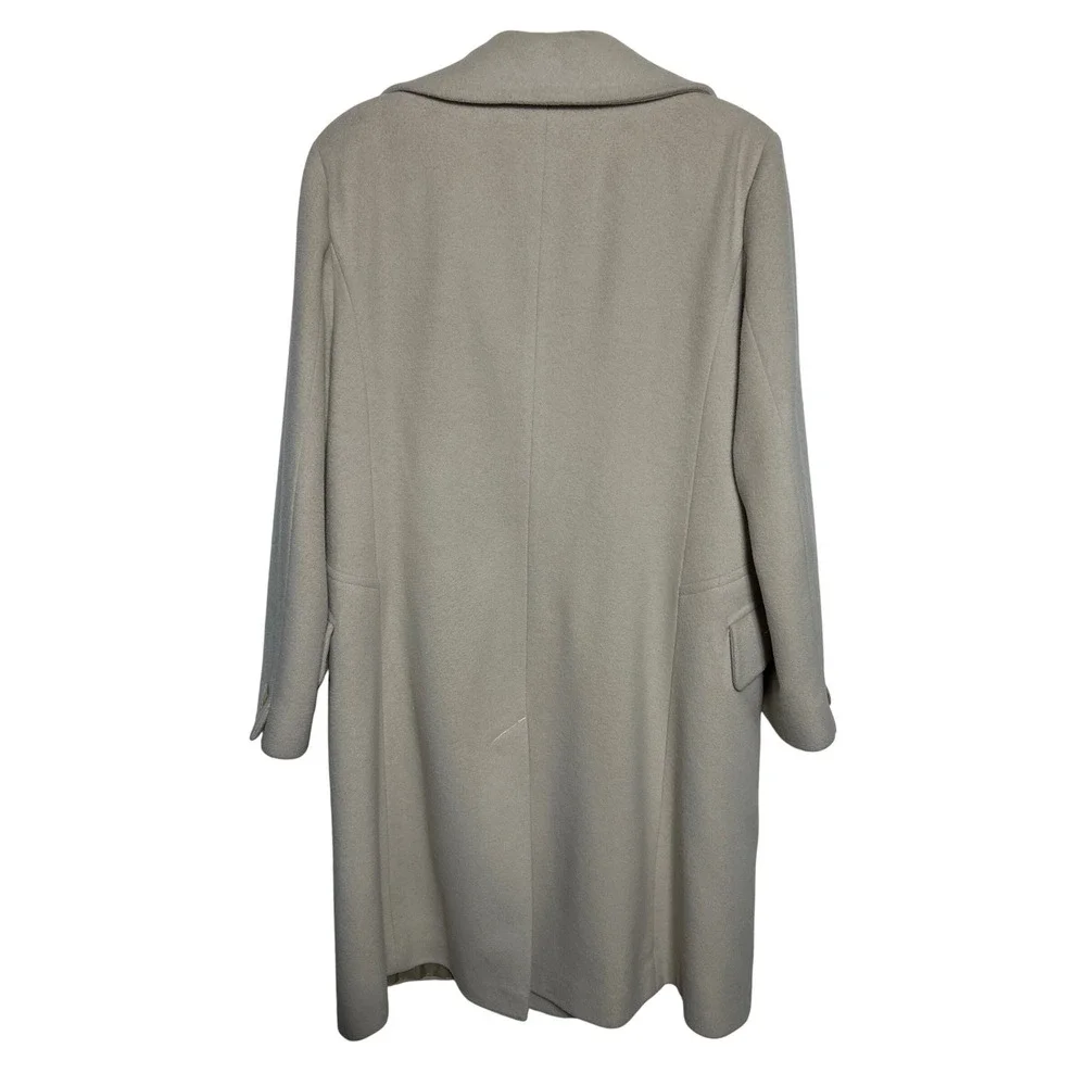 VTG Arnold Scaasi Merino Wool Coat Beige Women's VTG Size 12  (current Sz 8) EUC